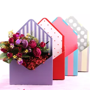 Envelope Packaging Box Folded Party Wedding Flower Box 12pcs Gifts Flower Xmas - Picture 1 of 25