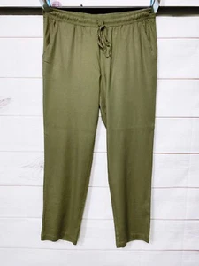 Kut From The Kloth Womens Pants Size M Green Elastic Waist w/Drawstring Pockets - Picture 1 of 8