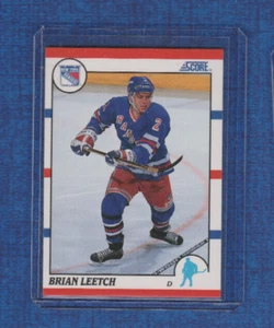 1990-91 Score Hockey # 225 Brian Leetch - Picture 1 of 2