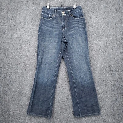 Seven7 Jeans Womens 10 Blue Boot Cut Mid Rise Stretch Dark Wash Denim Zip Fly - Image 1 of 4