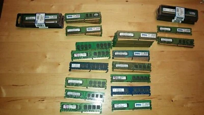 108 DDR2 PC2 Memory 1GB 2GB 4400 5300 6400 DELL Gold Edge Multiple brands - Image 1 of 4