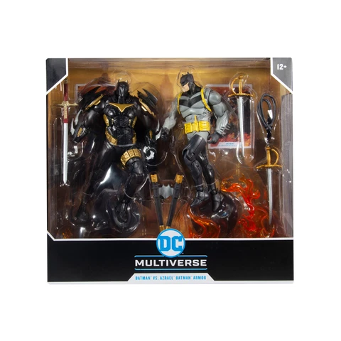 White Knight Batman vs Azrael Batman McFarlane DC 7" Action Figure 2 Pack Cover