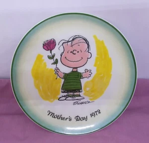 Vintage Limited 1st Edition 1972 Peanuts LINUS Mother's Day Plate Charles Shultz - Bild 1 von 5