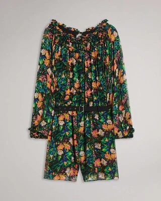 Новый Ted Baker Verine цветочный воздушный шар рукав Детский комбинезон размер 4 США 10 #D5597 - Изображение 1 из 4