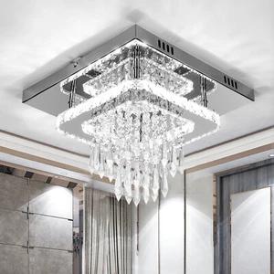 Kristall Deckenlampe LED Deckenleuchte Schlafzimmer Lampe Kronleuchter Lüster DE - Bild 1 von 18