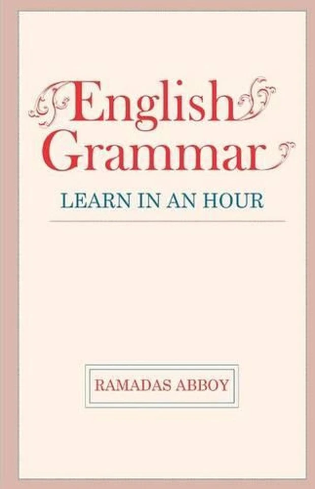 English Grammar: Learn in an Hour by Ramadas Abboy (English) Paperback Book - Image 1 of 1