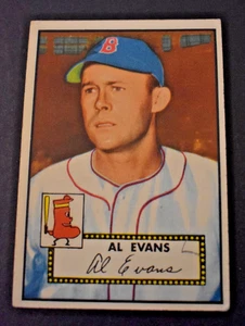 Topps Baseball 1952 n. 152 Al Evans - Red Sox - ottime condizioni - Foto 1 di 2