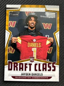 2024 Jayden Daniels Rookie Rookies and Stars Draft Class RC #DC-JDS - Imagen 1 de 2