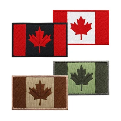5MLGgoods Canada Flag Embroidered Patch, with Hook and Loop (Green) - Image 1 of 4