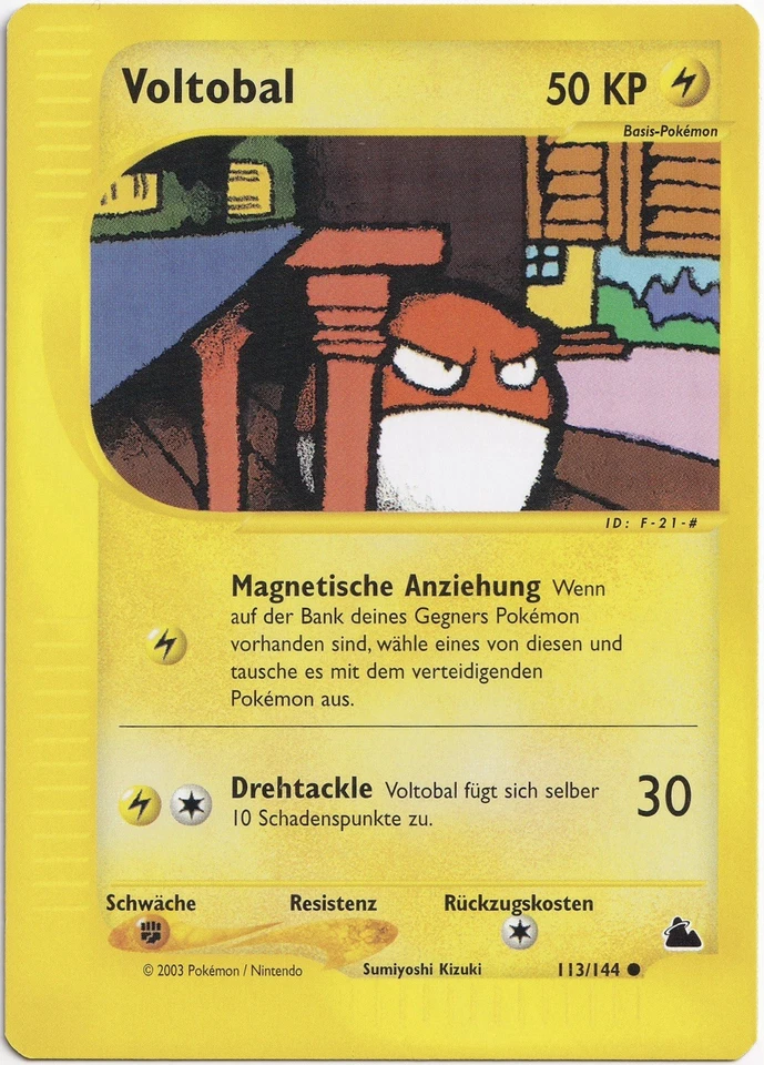 Pokémon Voltobal Common Skyridge 113/144 NM Deutsch - Bild 1 von 1