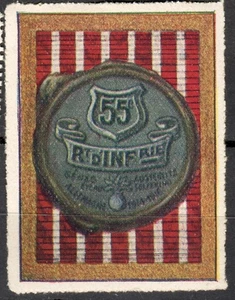 FR0495 Militärmarke Frankreich: Delandre - 55e Reg. Infanterie - Bild 1 von 1