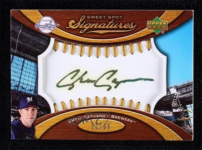 Tinta de costura dorada Sweet Spot Signatures Ball 2007/99 Chris Capuano #SS-CC automática Foto 1 de 2