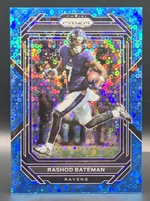 2022 Panini Prizm Rashod Bateman No Huddle Blue /79 - Baltimore Ravens - Image 1 of 2