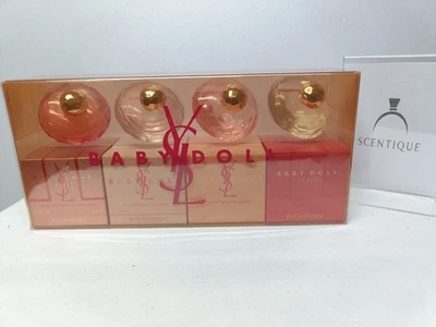 Yves Saint Laurent BABY DOLL истории 7,5 мл 0,3 унц x 4 комплект туалетная вода Sealde - Изображение 1 из 4