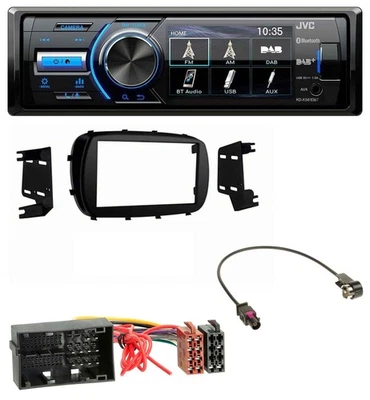 JVC Bluetooth MP3 USB DAB Autoradio für Fiat 500X (ab 2015) - Bild 1 von 4