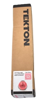 Tekton #0 Phillips High Torque Black Oxide Blade Screwdriver Tool 26653 Genuine - Image 1 of 4
