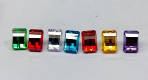 Piedra preciosa suelta corte elegante 56 quilates (7 piezas) mezcla circón natural certificado GIE - Imagen 1 de 4
