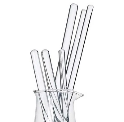 Juego de varillas de agitación de vidrio de borosilicato esencial de 10 piezas para suministro de laboratorio de química aprox. Foto 1 de 4