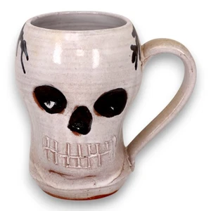 The Pirate’s House Savannah GA Skull Mug Gann Pottery Signed Handmade Ceramic - Picture 1 of 4