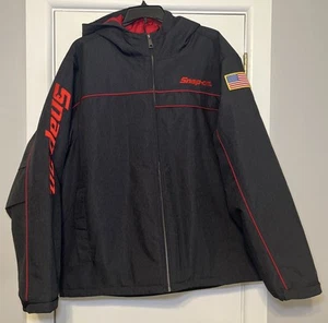 Snap-on Tools Menโs Size 2XL Hooded Pacer Jacket Work Coat USA ๐บ๐ธ Flag ๐ง - Picture 1 of 16