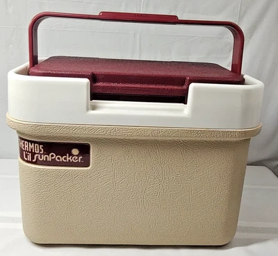 Termo Lil SunPacker Enfriador Vintage 6.5 qt Modelo 7710 Fiambrera Cerradura Tapa Mango Foto 1 de 4