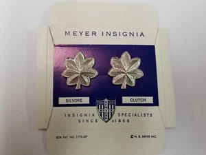 EJÉRCITO DE ESTADOS UNIDOS Y USAF AÑOS 60 LT. JUEGO DE INSIGNIA DE RANGO CORONEL - TAMAÑO COMPLETO LTC EMBRAGUE - Imagen 1 de 3