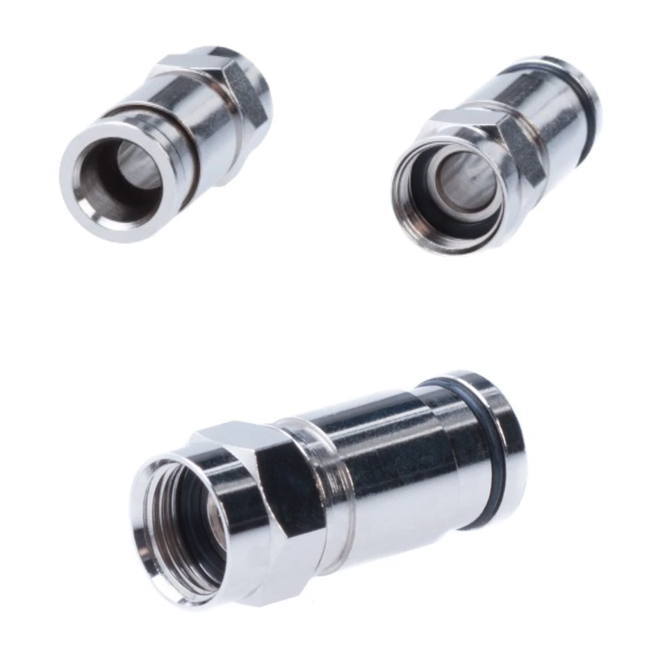 20 x RG6 F Type Male Coaxial Compression Connector Antenna Satellite CCTV 20 pcs - Image 1 of 1