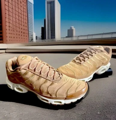 NIKE AIR MAX PLUS TN’ SNEAKERS WHEAT/FLAXSEED MENS SIZE 12 - Image 1 of 4