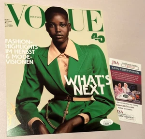 Adut Akech Signed Autographed Vogue Cover Model 8x10 Photo with JSA COA - Picture 1 of 7