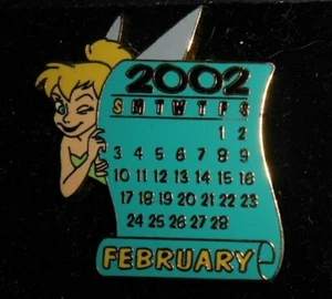 Prendedor Disney 12 Meses de Magia Calendario Serie 2002 Febrero Campanilla - Imagen 1 de 1