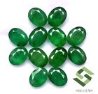 14.46 Cts Natural Emerald Oval Cut 8X6 Mm Lot 12 Pcs Calibrated Loose Gemstones