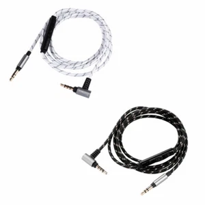 Nylon Audio Cable with Mic For NAD VISO HP50 HP70 PSB SPEAKERS M4U1 M4U2 M4U8  - Picture 1 of 12