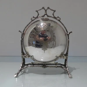 19th Century Antique Victorian Silver-Plated Folding Biscuit Box Fenton Brothers - Picture 1 of 11