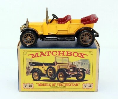 my1071, Alter Matchbox Lesney MoY Y-13 Daimler 1911 60er 70er BOX OVP TOP - Bild 1 von 4