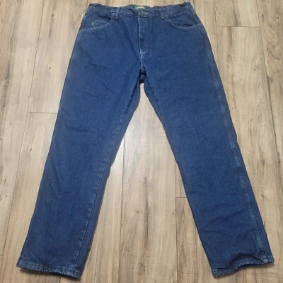 Cabela's Fleece Lined Jeans Mens Roughneck 36 X 32 Denim - Image 1 of 4