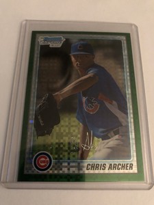 2010 Bowman Chrome Prospects Green X-Fractors #BCP180 Chris Archer