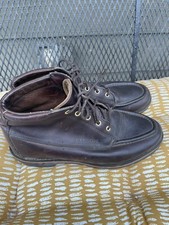 FILSON  Dark Brown  Leather FIELD BOOTS MENS SIZE 10 D Made In USA Chukka Style
