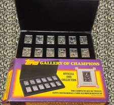 Topps Gallery Of Champions 1988 Aluminum Baseball Card Replicas 