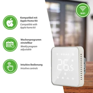 MTS200 WiFi Smart Thermostat für Apple HomeKit, Amazon Alexa, Google Assistant - Bild 1 von 8