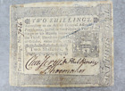 1775 TWO SHILLINGS CONTINENTAL CURRENCY PENNSYLVANIA "TO CONTERFEIT IS DEATH"