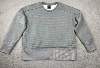 Nike Dri-Fit Pullover Women's Medium Ribbed Knit Relaxed Fit AH8982 Athleisure - Image 1 of 4