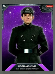 Star Wars Card Trader Lieutenant Mitaka Series 3 Purple Preview Card 700 SWCT - Picture 1 of 2