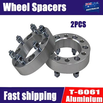 2PCS 38MM 6 LUGS WHEEL SPACERS FIT TOYOTA LANDCRUISER PATROL HILUX FJ80 4RUNNER - image 1 of 4