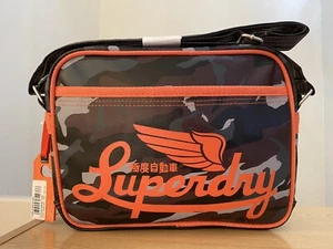 Superdry Icarus Mini Alumni Bag - Marine Camo BNWT - Picture 1 of 9