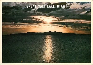 Postal Great Salt Lake Utah - Imagen 1 de 2