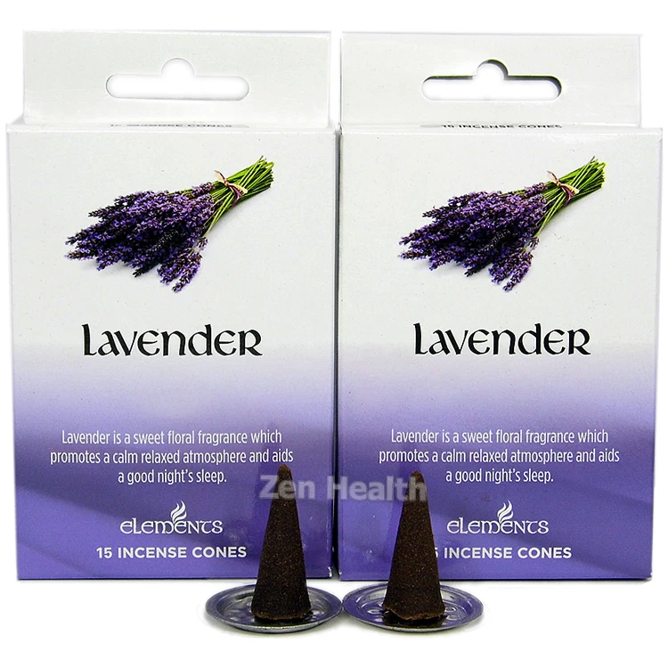 30 x LAVENDER INCENSE CONES & Holder Calming / Sleep / Relax Insence / Insense - Image 1 of 1