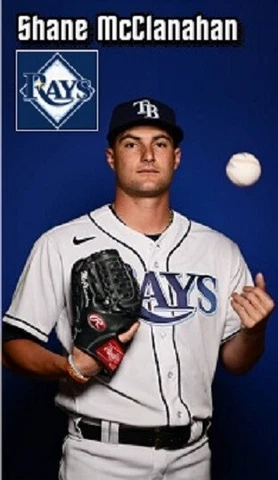 Shane McClanahan Tampa Bay Rays Baseball Refrigerator Magnet #1 Cover