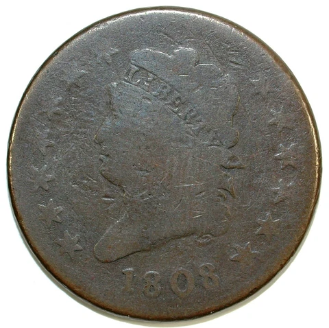 1808 Classic Head Large Cent ☆☆ Circulated ☆☆ Great Set Filler 200 Cover