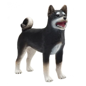 .Mojo BLACK SHIBA INU DOG cute pet farm models toys plastic figures animals NEW - Foto 1 di 5