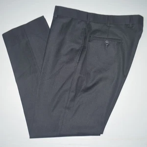 Brooks Brothers Regent Anzughose 100 % Wolle vorne flach anthrazit 36 x 30 - Bild 1 von 4
